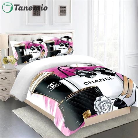 chanel bedding set|designer bedding sets chanel.